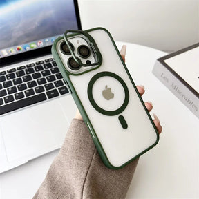 Case / Capinha Iphone Easy MagSafe  + Proteção Lentes (14 ao 16 Pro Max)